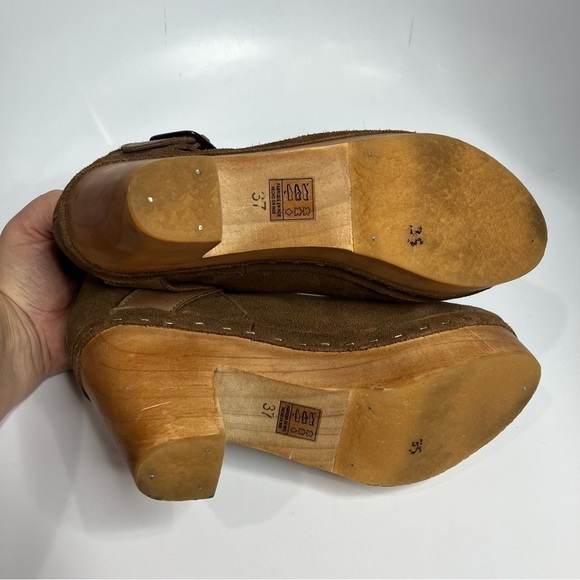 Free People Bungalow Clog Ankle Boots Size 37 - Picture 7 of 9